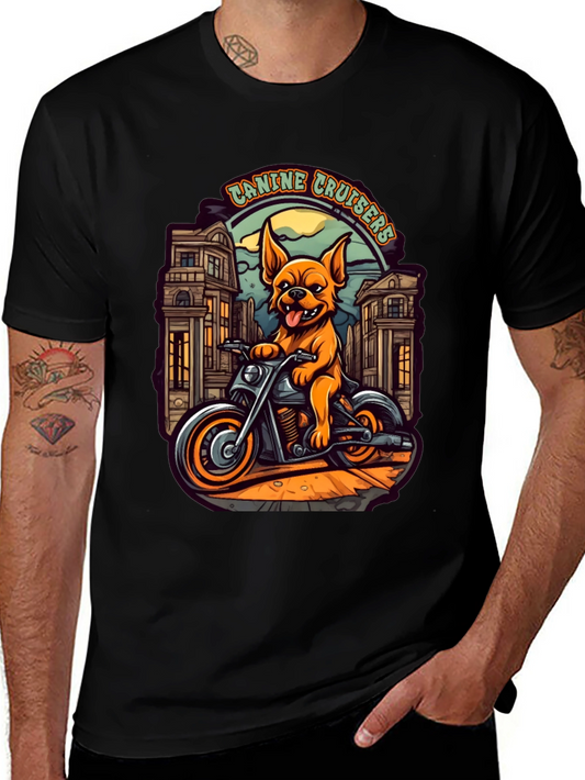Canine Cruisers Black Graphic T-Shirt