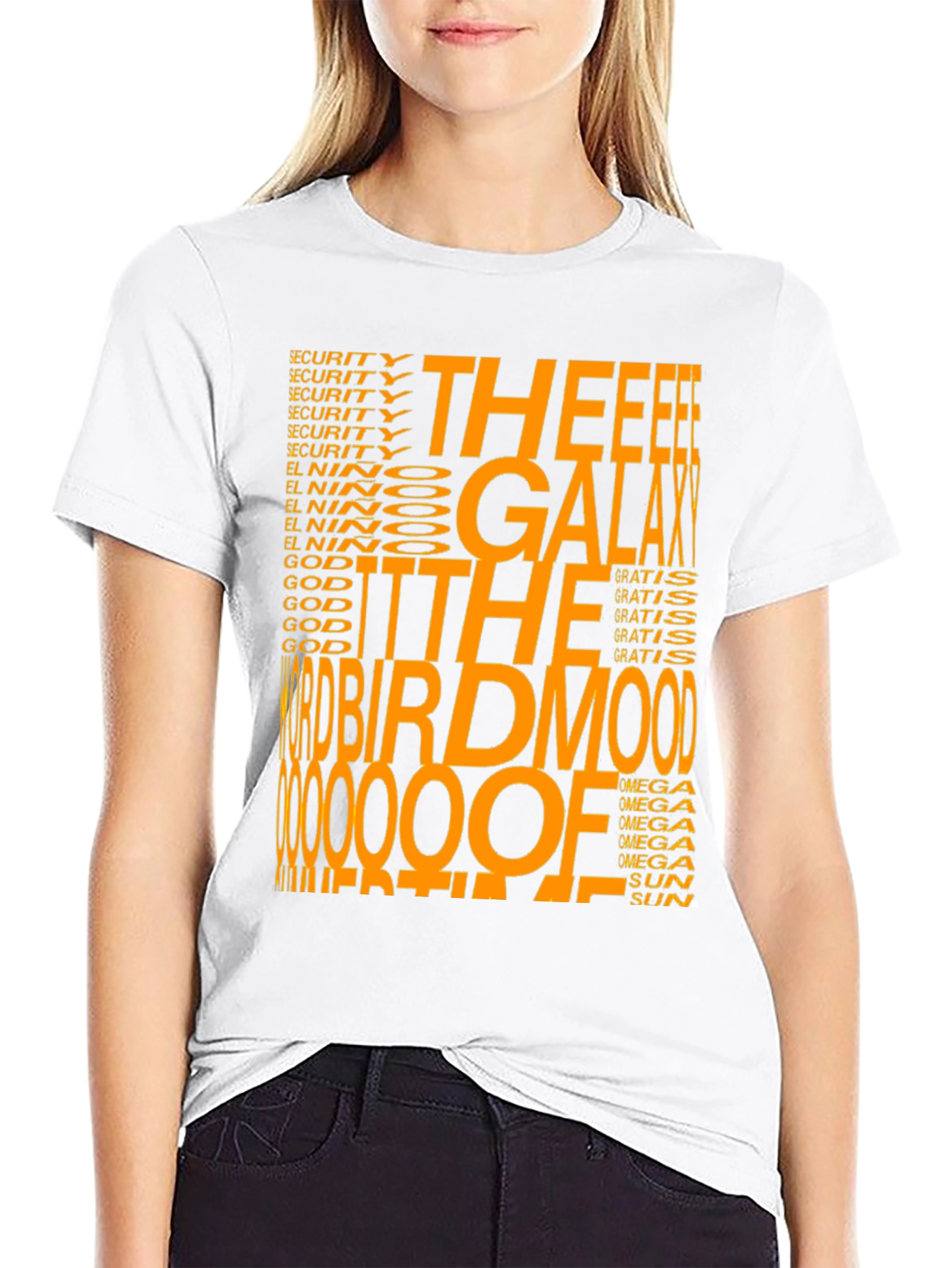 Galaxy Birdmood Graphic Tee - Unisex Black T-Shirt