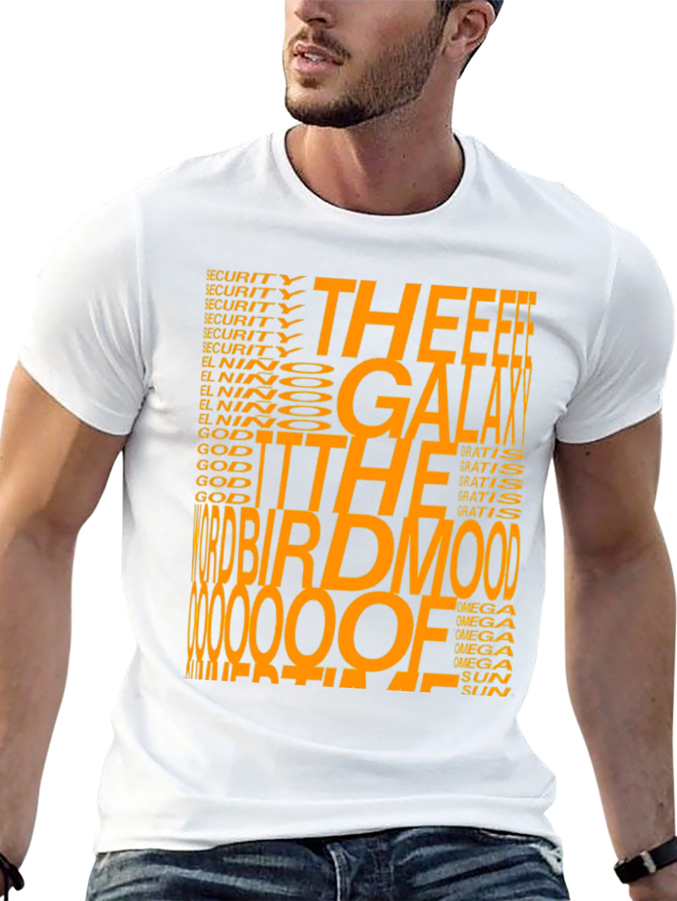 Galaxy Birdmood Graphic Tee - Unisex Black T-Shirt