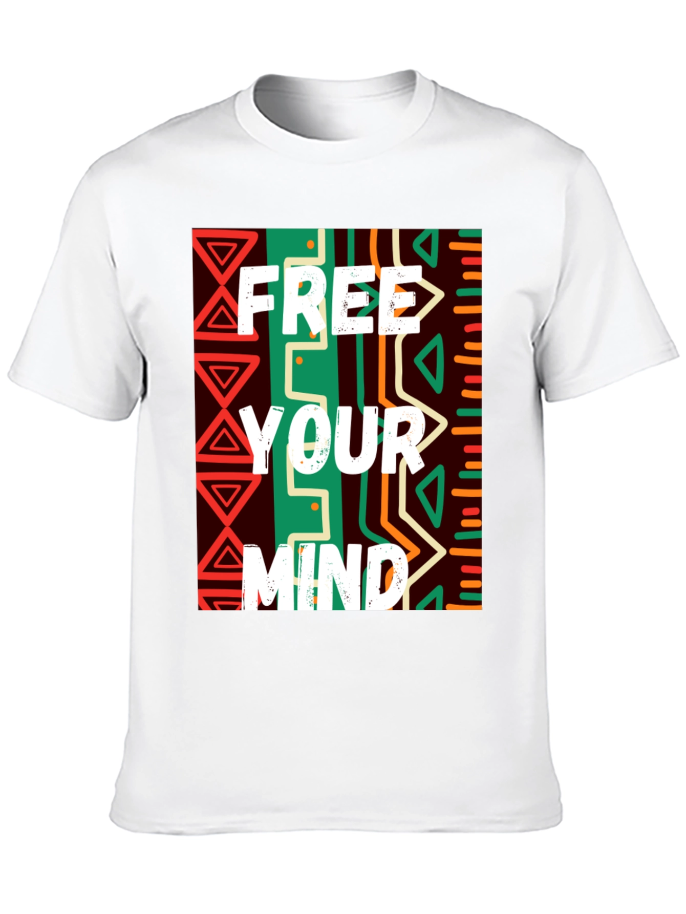 Free Your Mind Graphic Tee - Black Cotton Blend