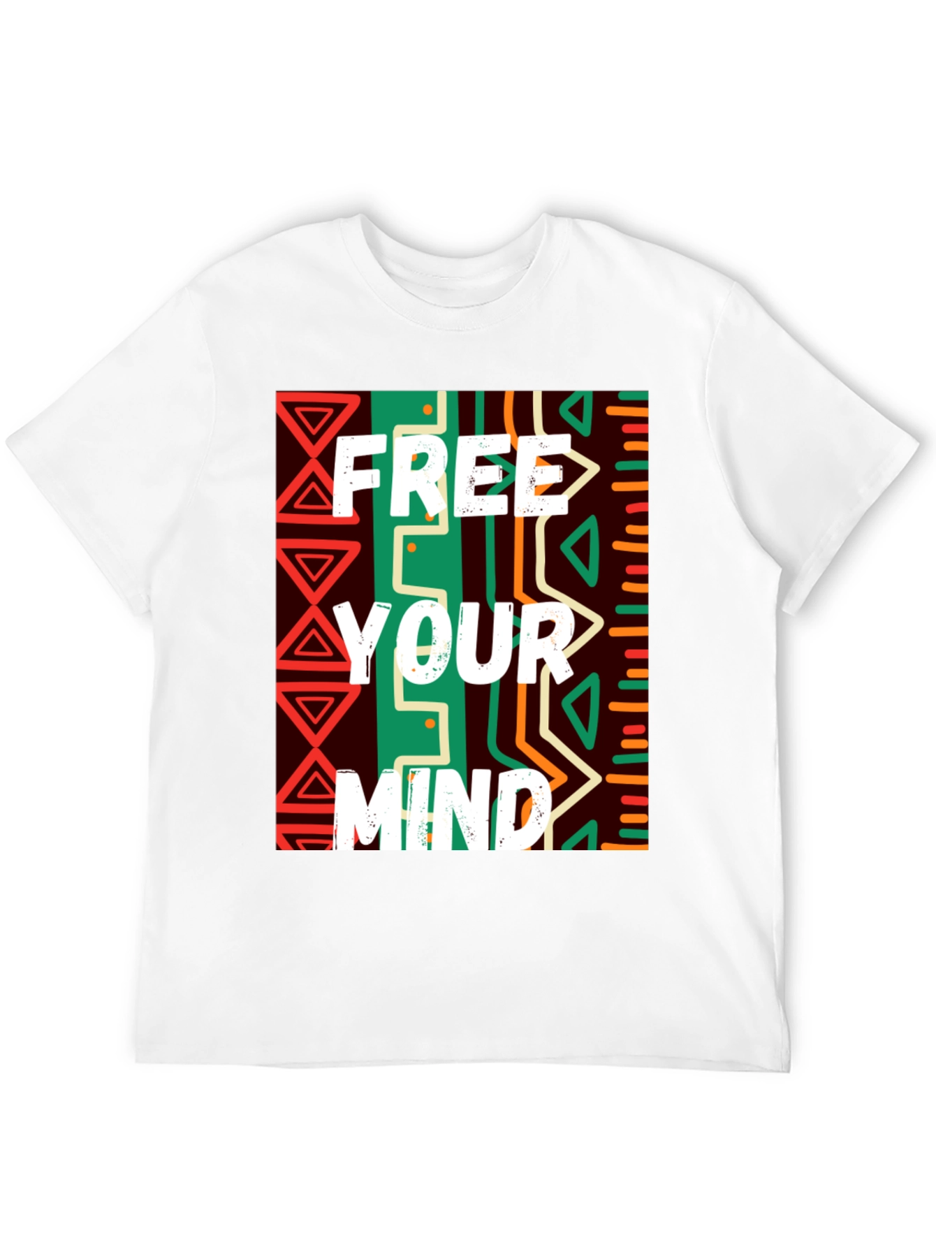 Free Your Mind Graphic Tee - Black Cotton Blend