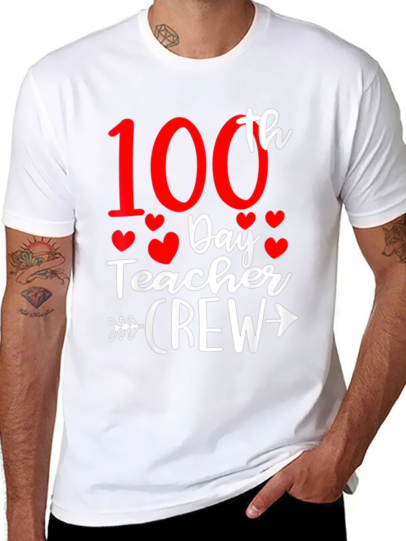 100th Day Teacher Crew T-Shirt