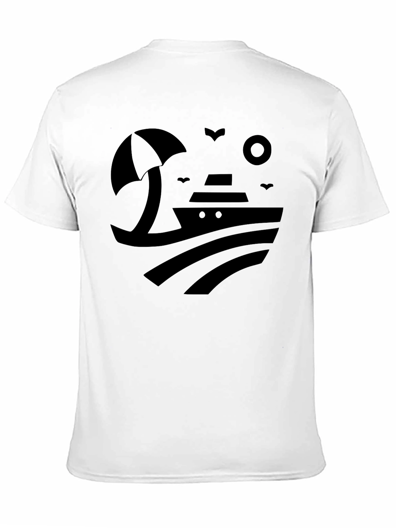 Cruise Ship Graphic Tee - Black