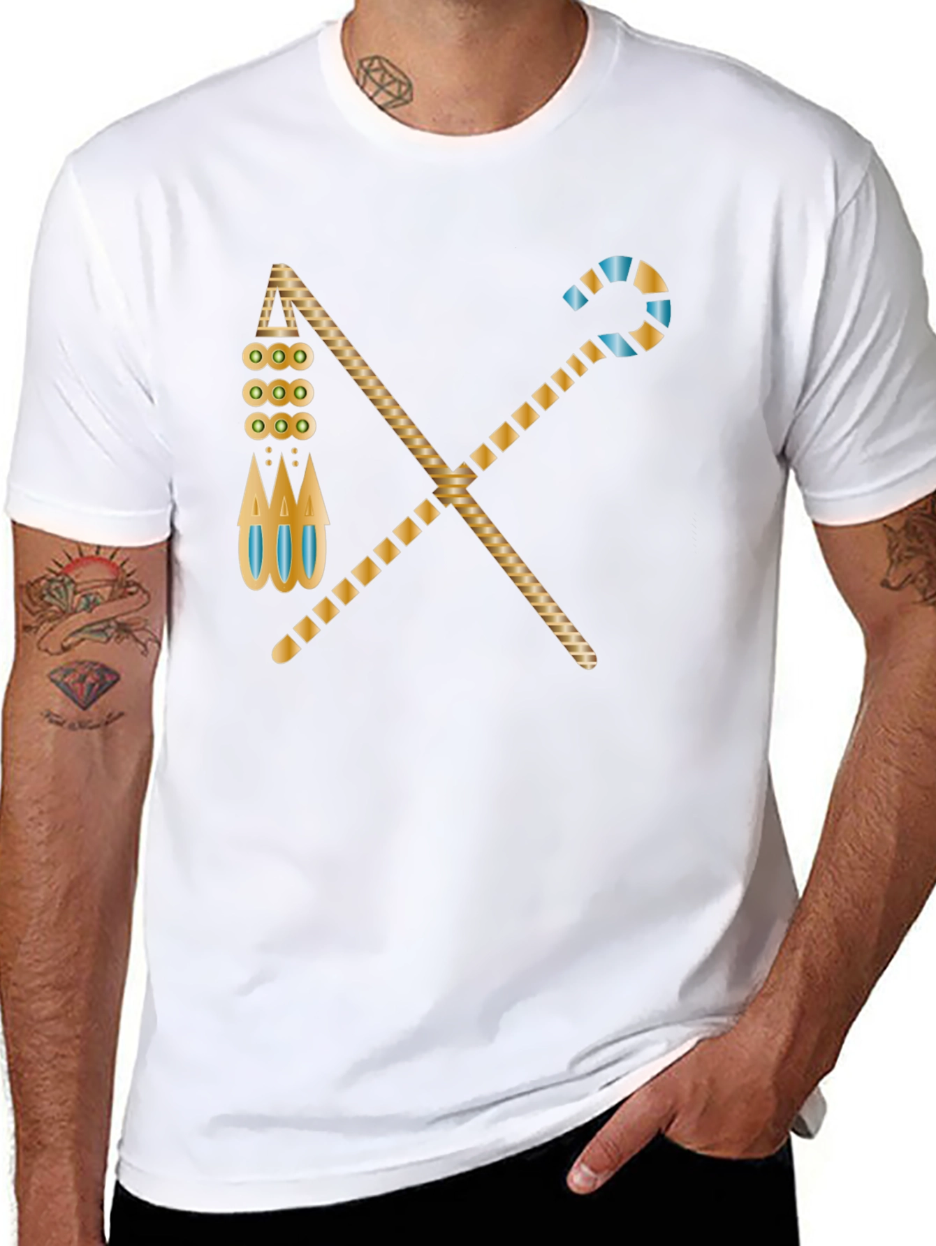 Egyptian Staff & Crook Graphic Tee