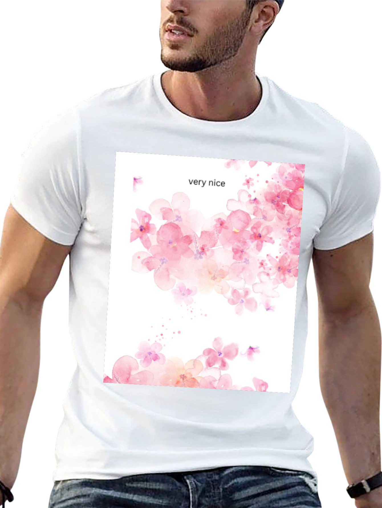 Floral Print Tee - Very Nice Design