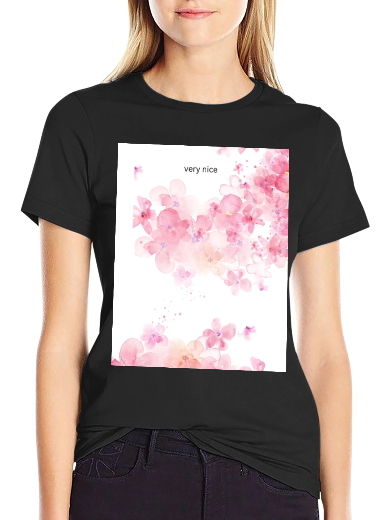 Floral Print Tee - Very Nice Design