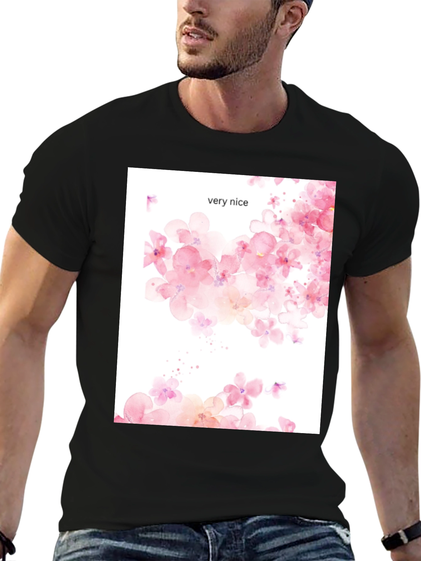 Floral Print Tee - Very Nice Design