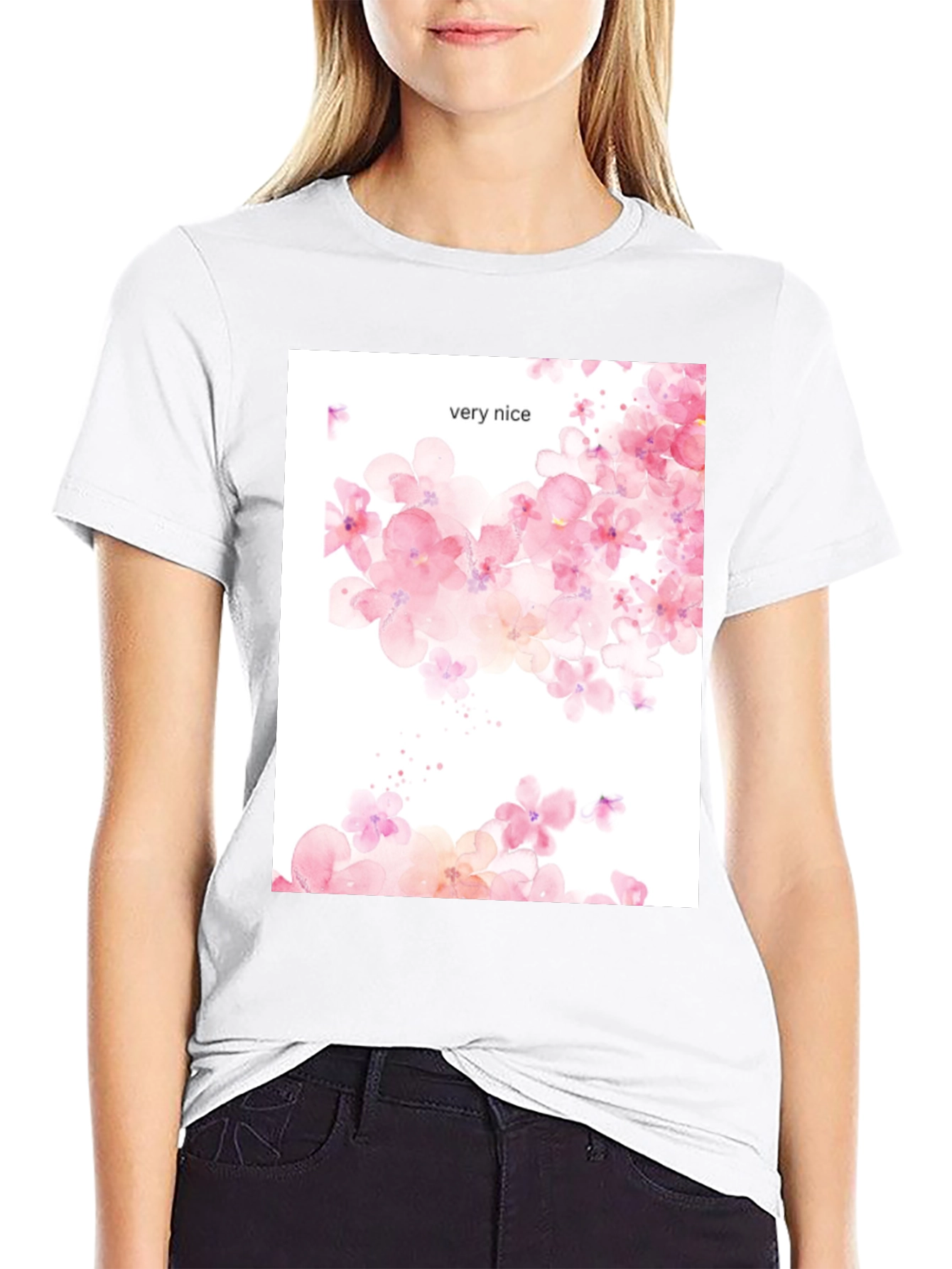 Floral Print Tee - Very Nice Design