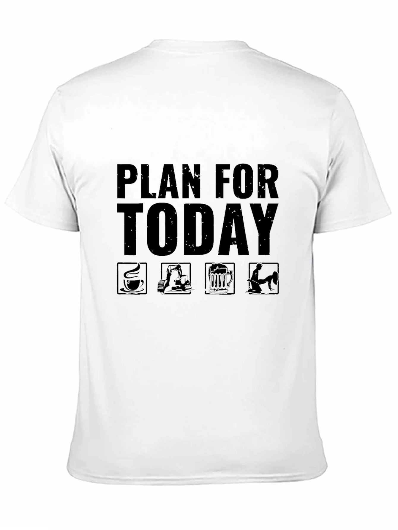 Plan for Today Black T-Shirt