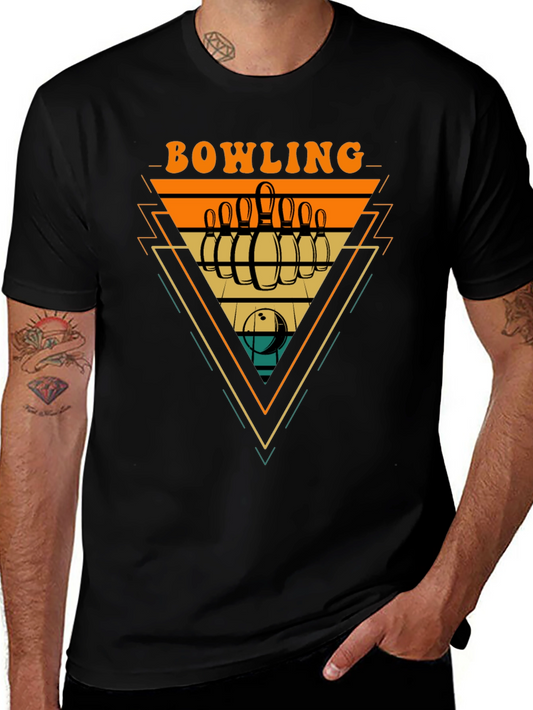 Retro Bowling Graphic Tee - Strike Style