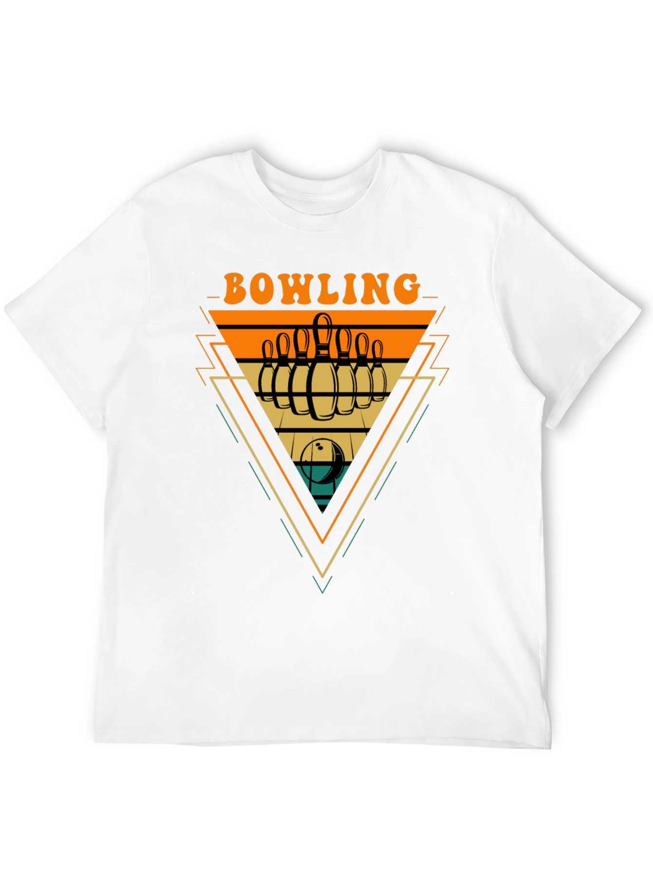 Retro Bowling Graphic Tee - Strike Style