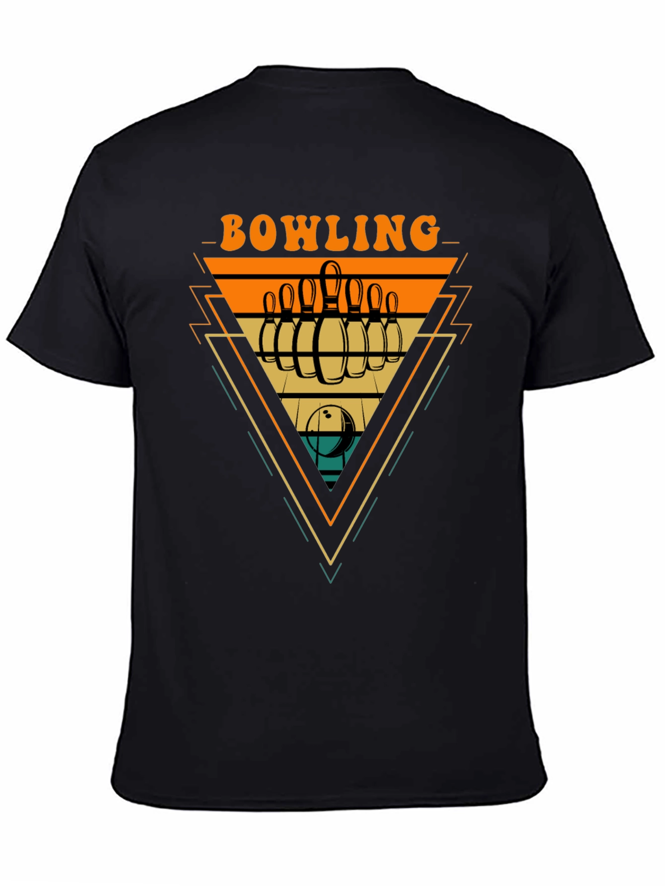Retro Bowling Graphic Tee - Strike Style