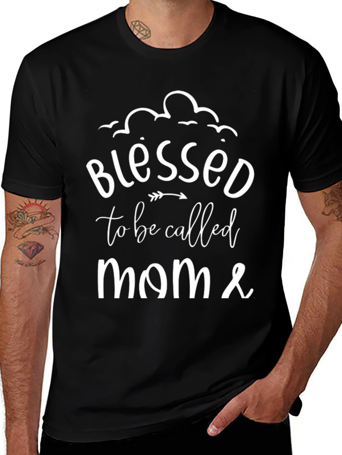 Blessed to be Called Mom T-Shirt - Black