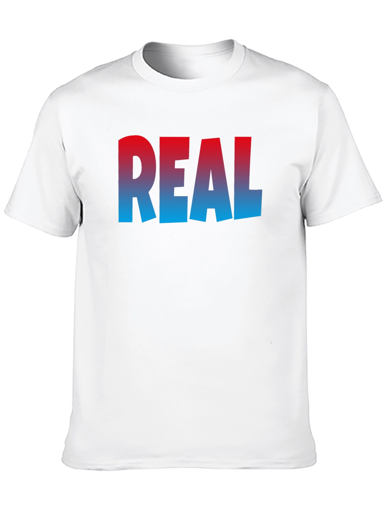 Cool REAL Gradient Print Black T-Shirt