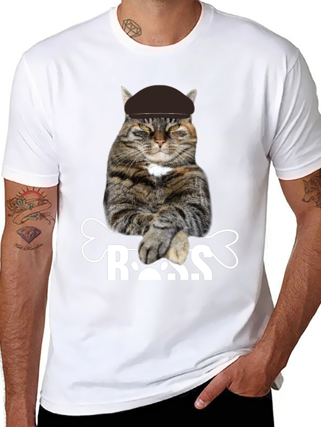 Cat Boss Graphic T-Shirt