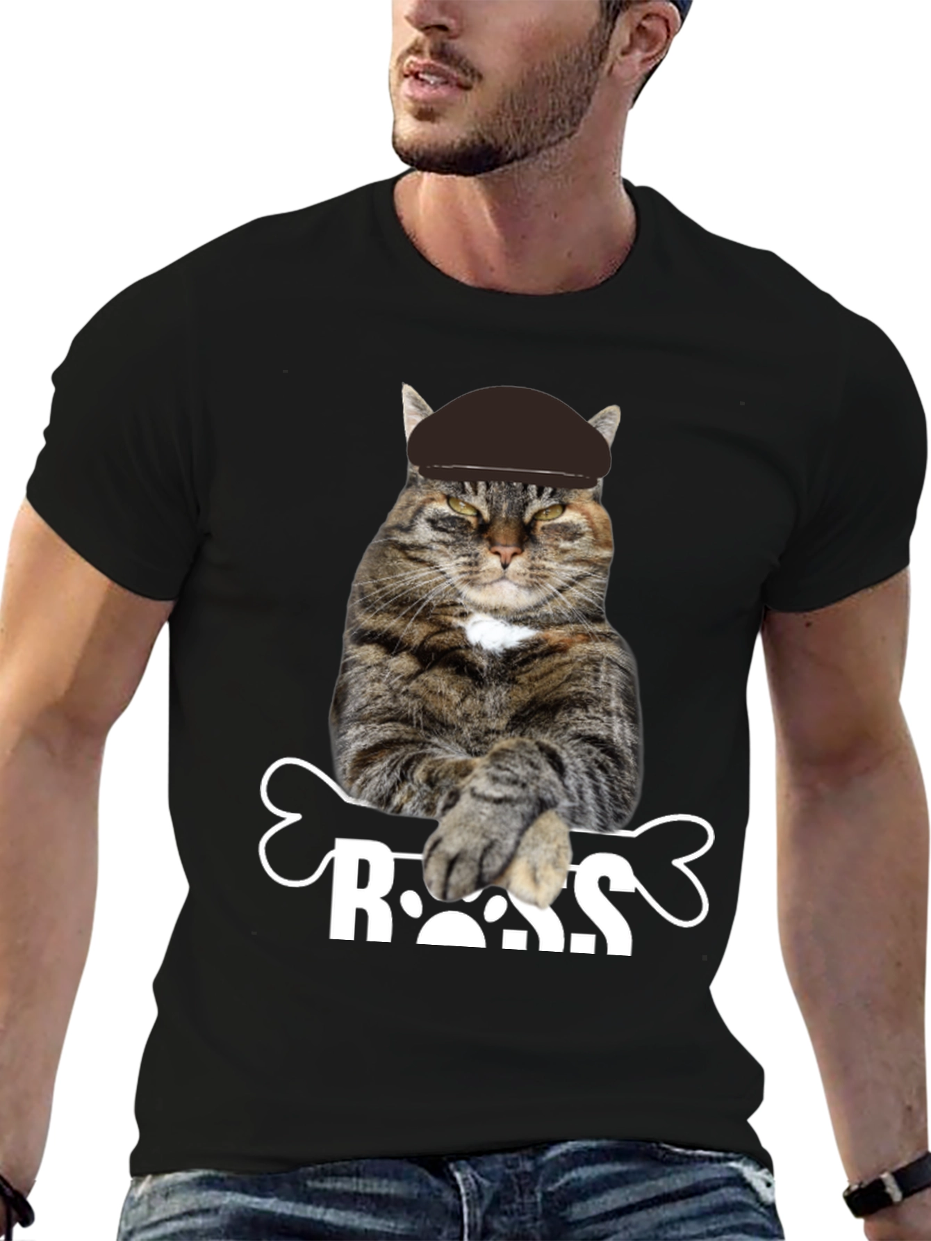 Cat Boss Graphic T-Shirt