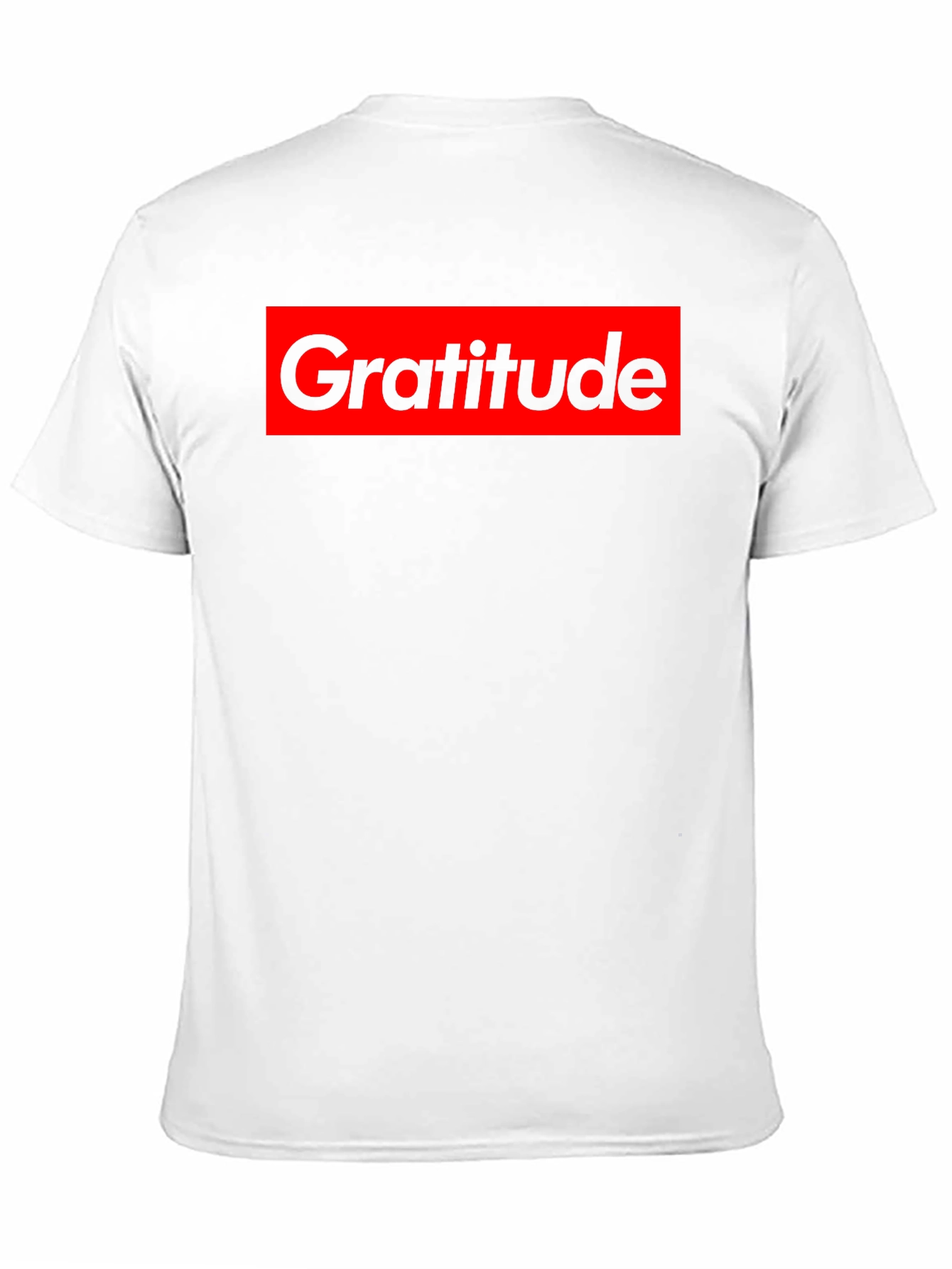 Gratitude Graphic Tee - Black Cotton Crew Neck Shirt