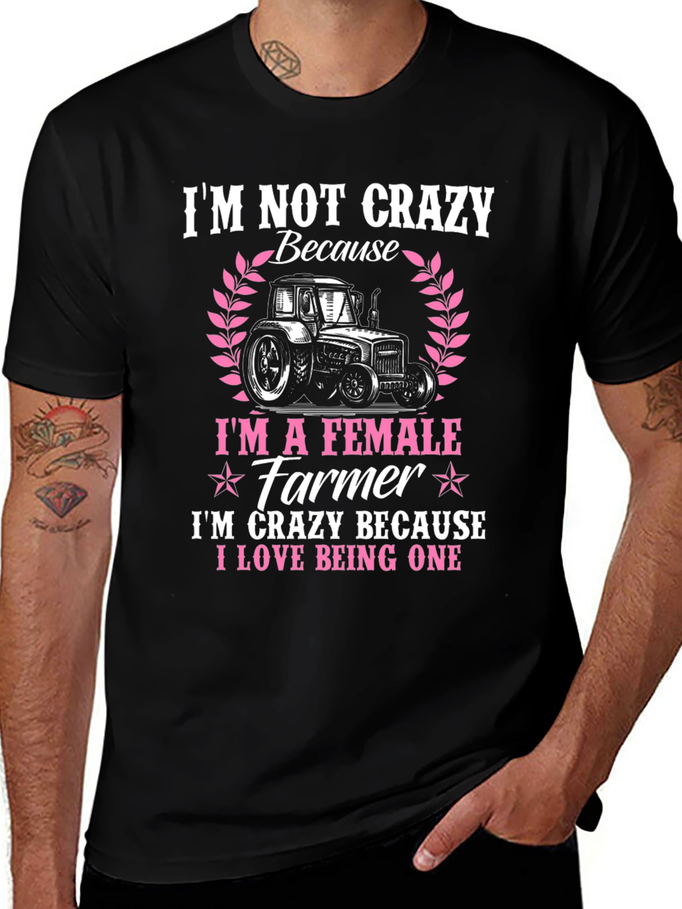 Female Farmer Crazy Love T-Shirt