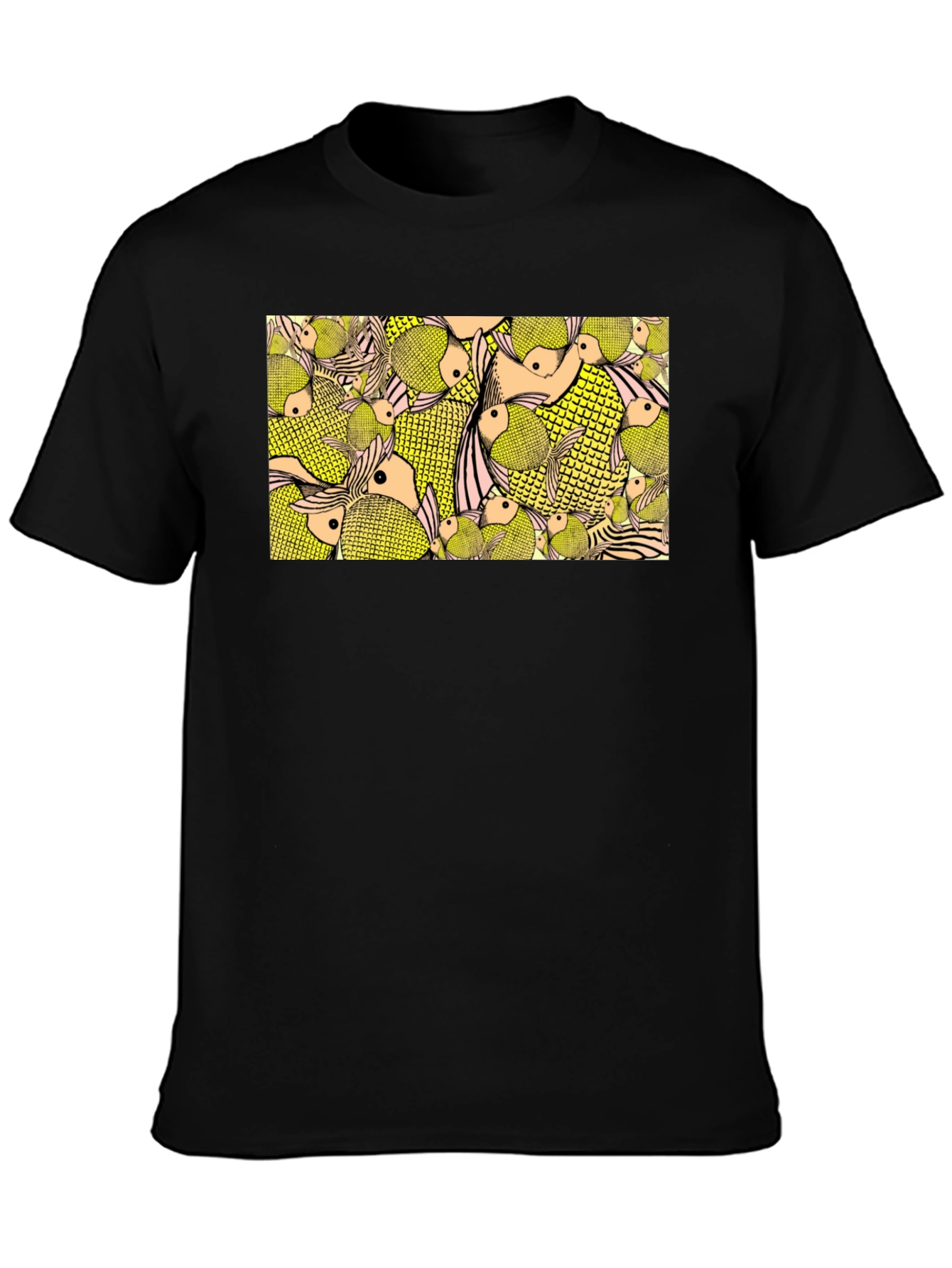 Fish Pattern Graphic Tee