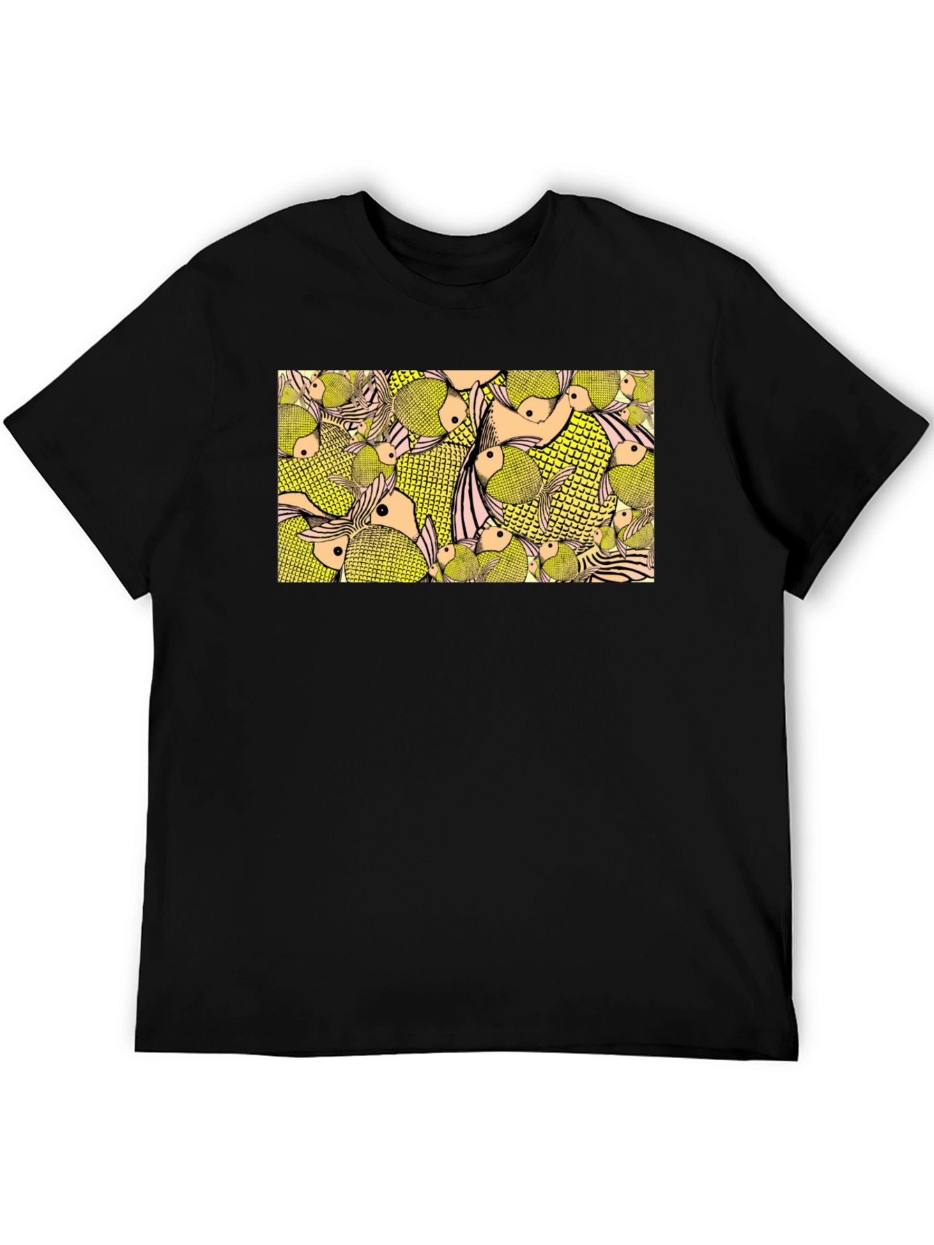 Fish Pattern Graphic Tee