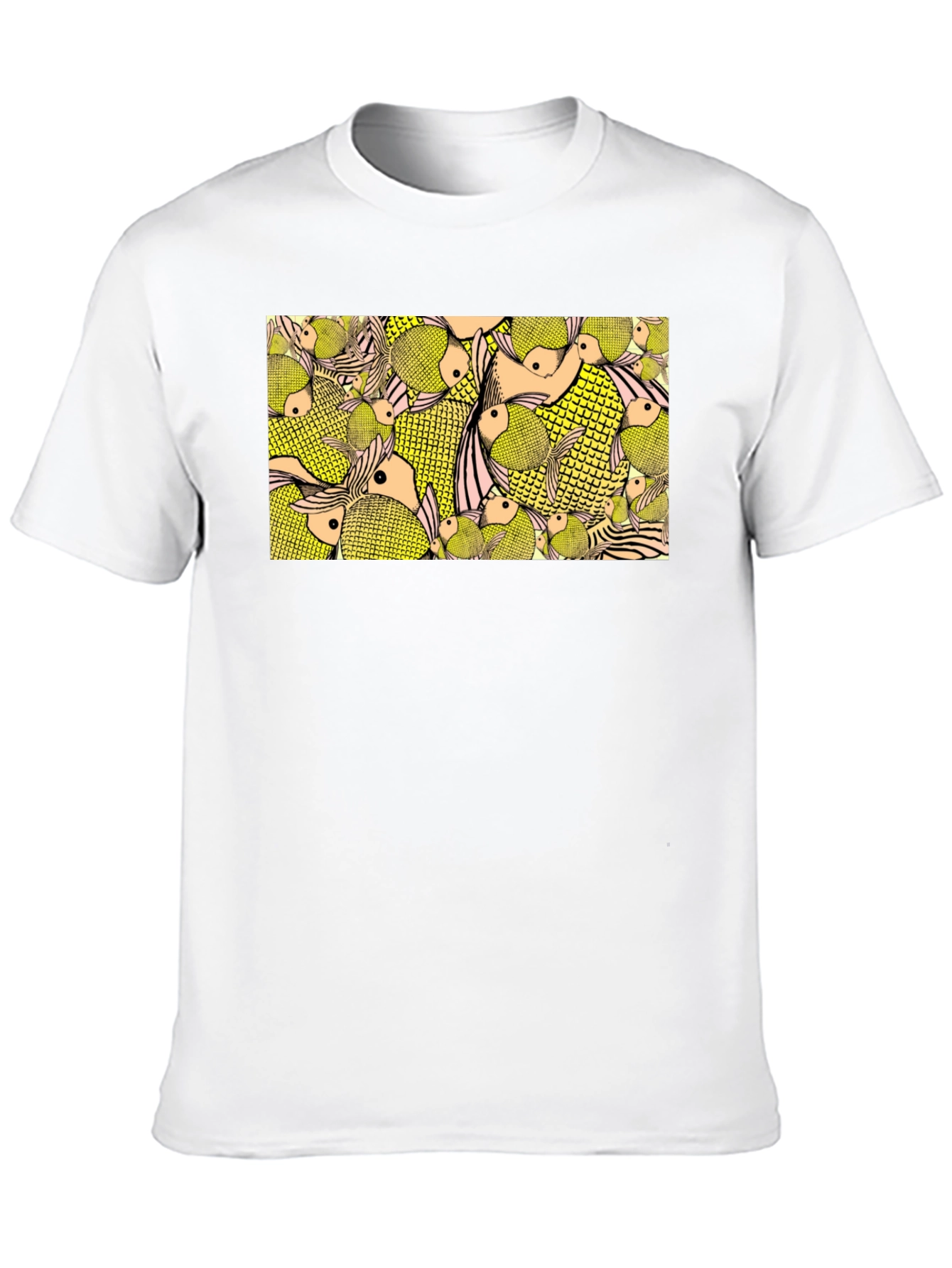 Fish Pattern Graphic Tee