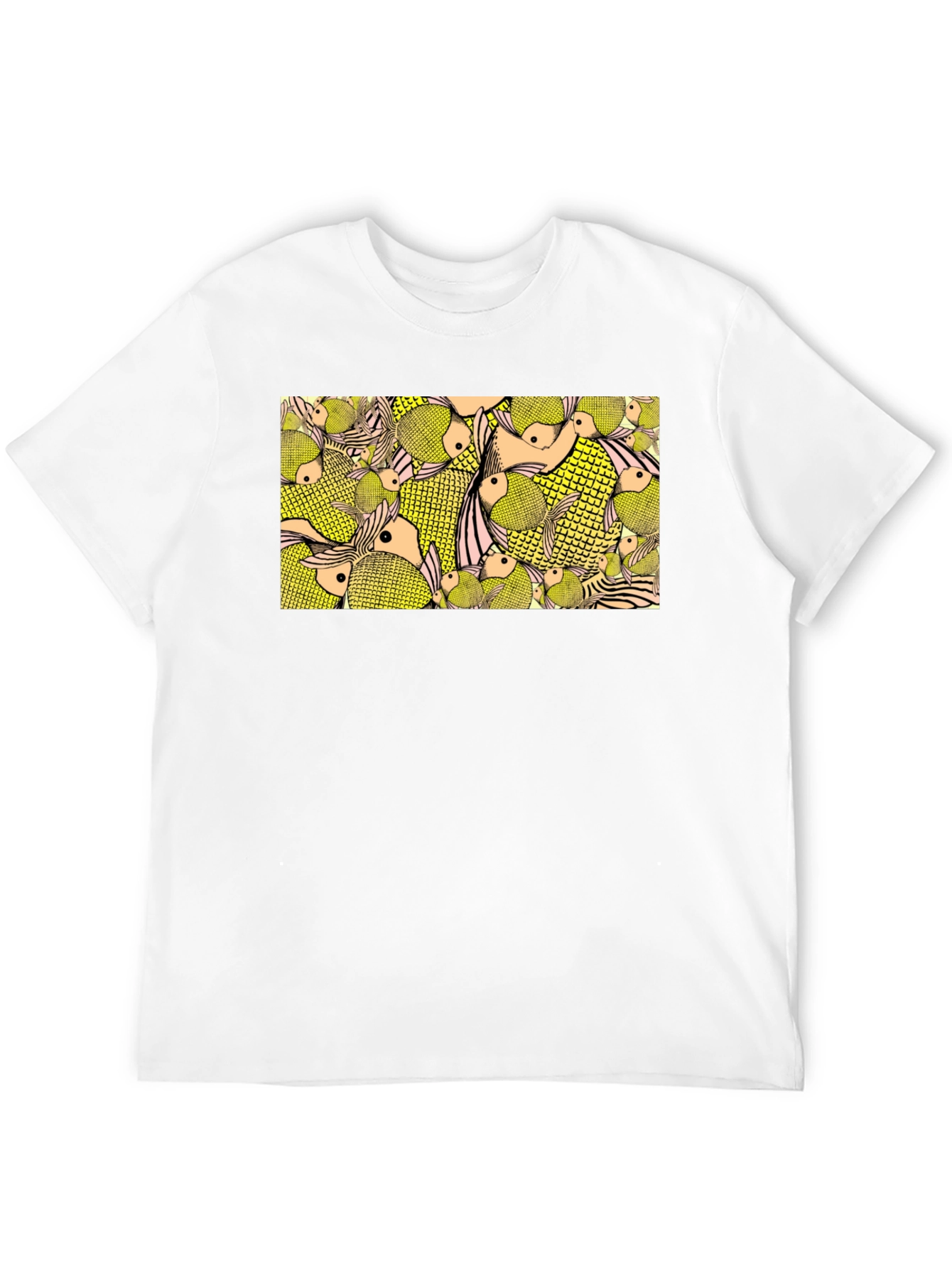 Fish Pattern Graphic Tee