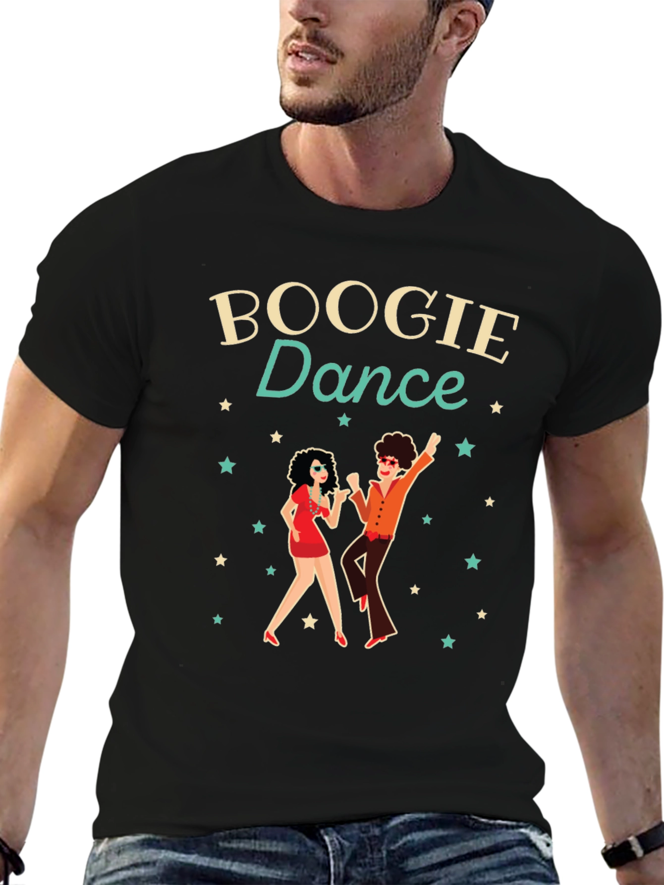 Boogie Dance Graphic T-Shirt - Retro Style
