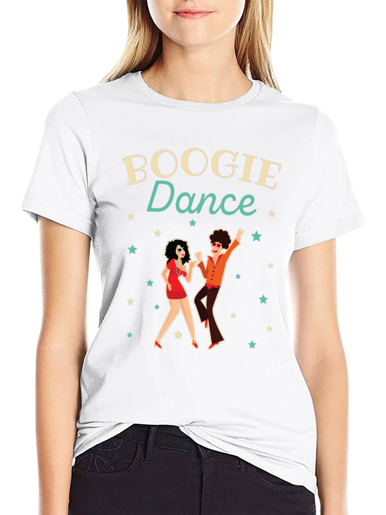 Boogie Dance Graphic T-Shirt - Retro Style