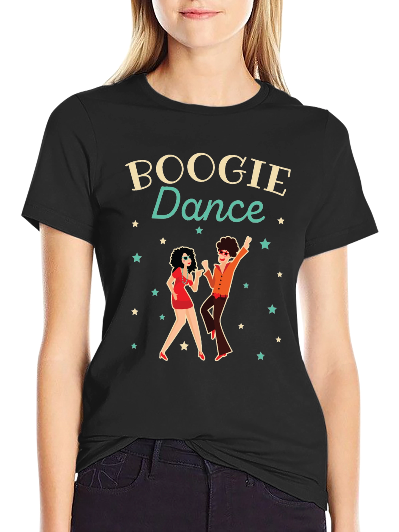 Boogie Dance Graphic T-Shirt - Retro Style
