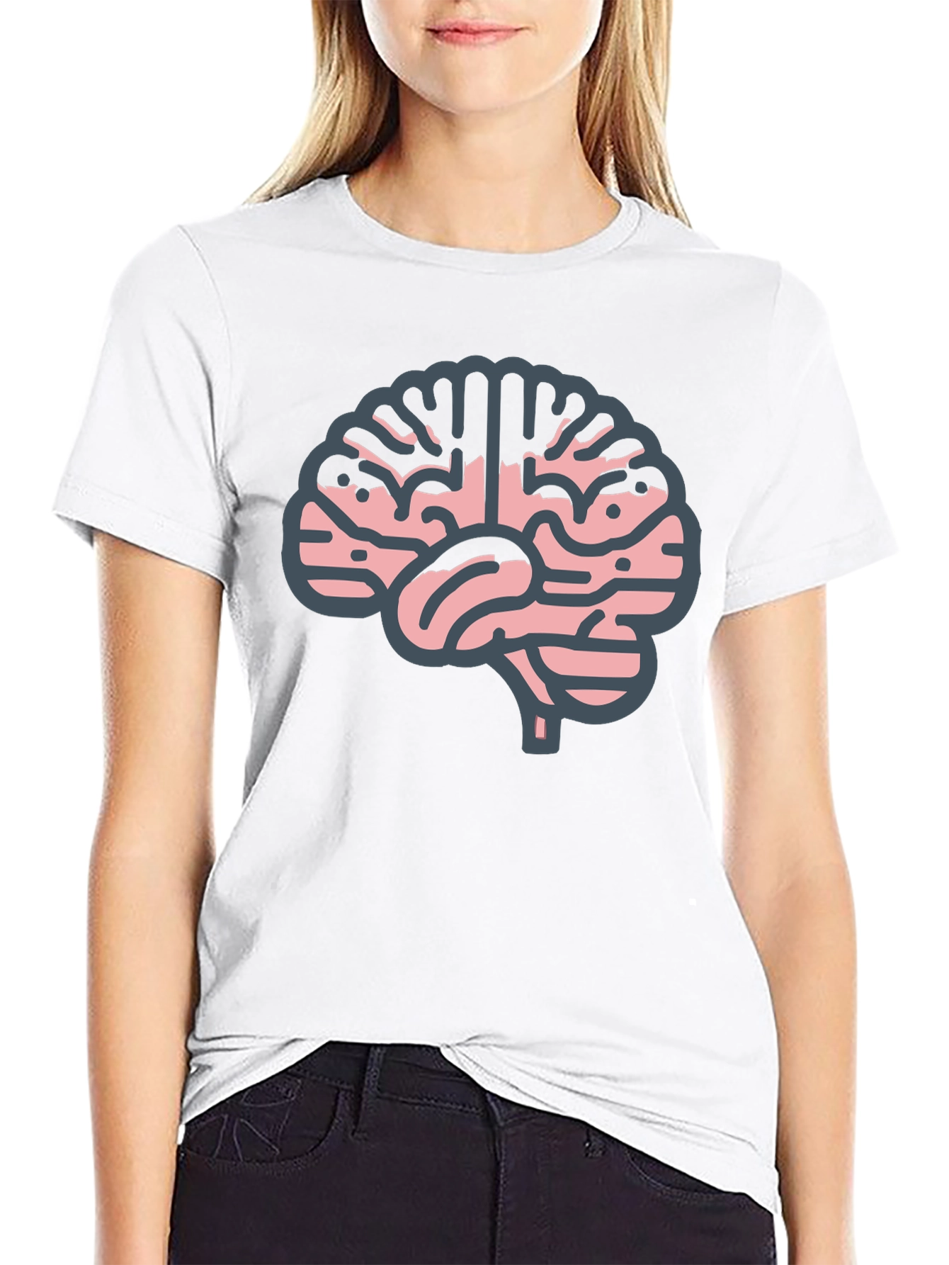 Brain Graphic Tee - Smart & Stylish!