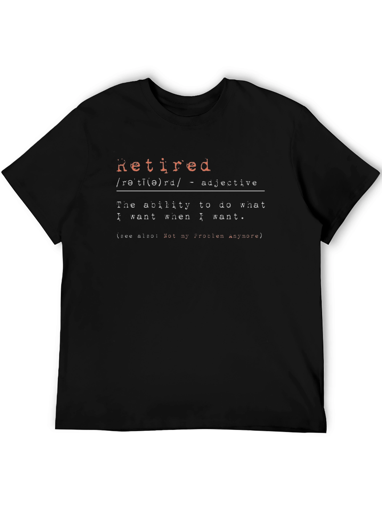 Retired Definition Graphic T-Shirt