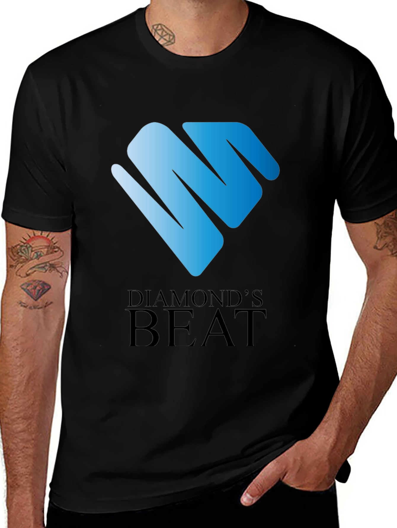 Diamonds Beat Black T-Shirt