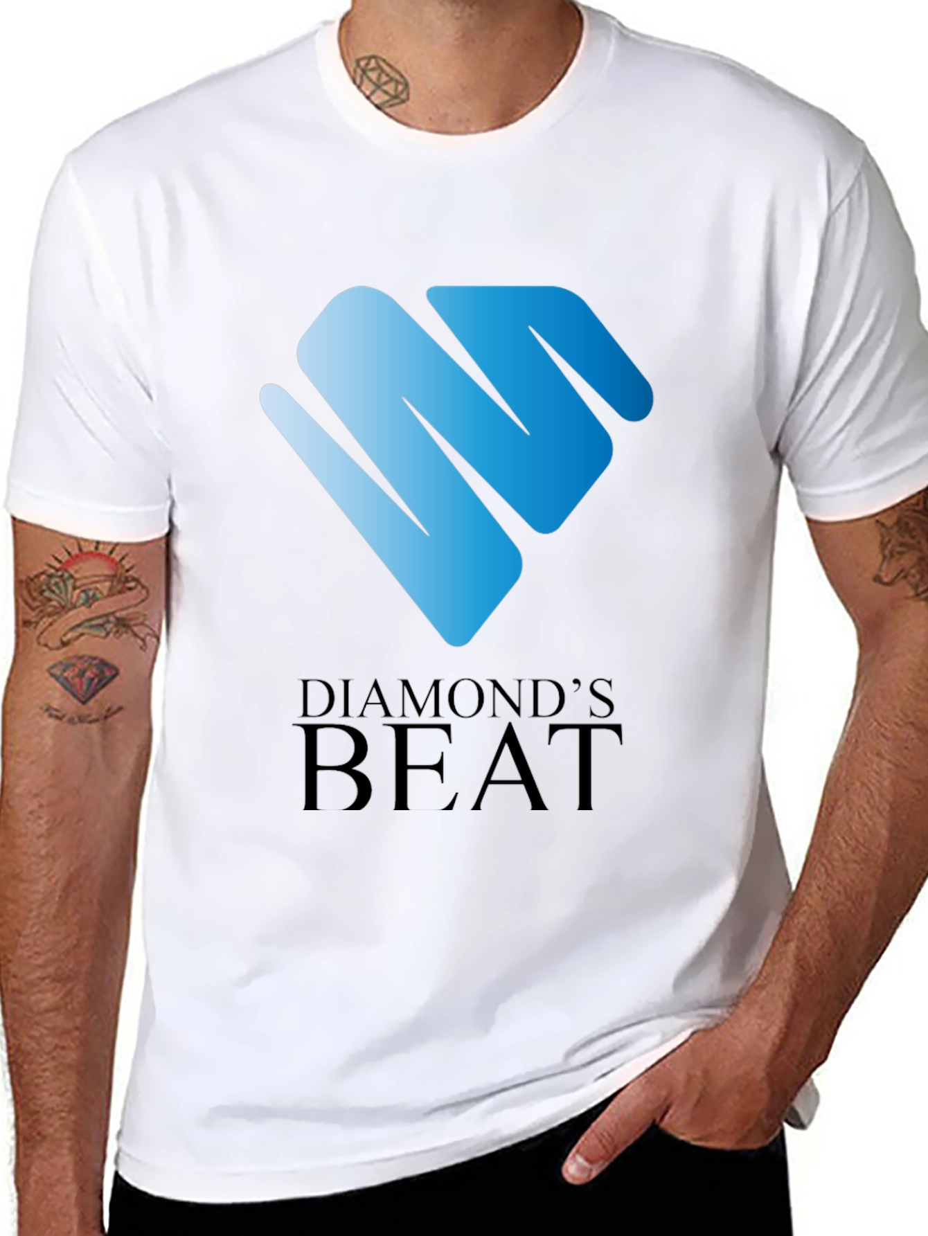Diamonds Beat Black T-Shirt