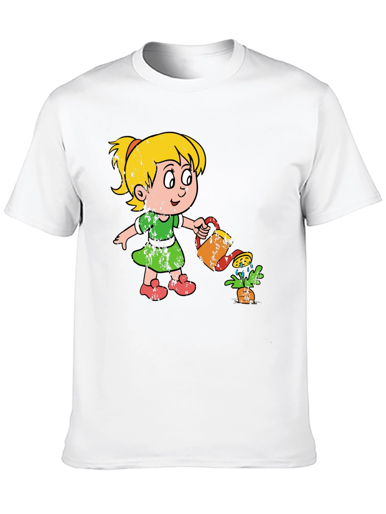 Girl Watering Plant Graphic Tee - Unisex
