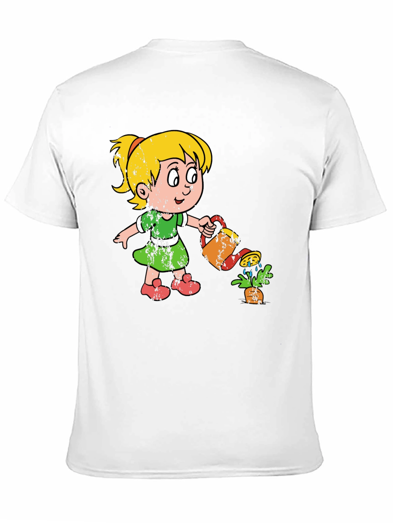 Girl Watering Plant Graphic Tee - Unisex