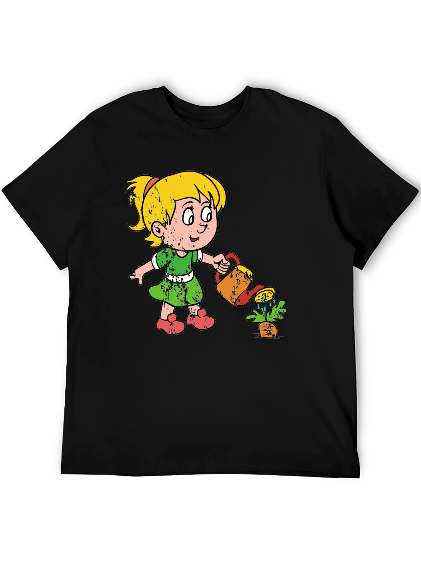 Girl Watering Plant Graphic Tee - Unisex