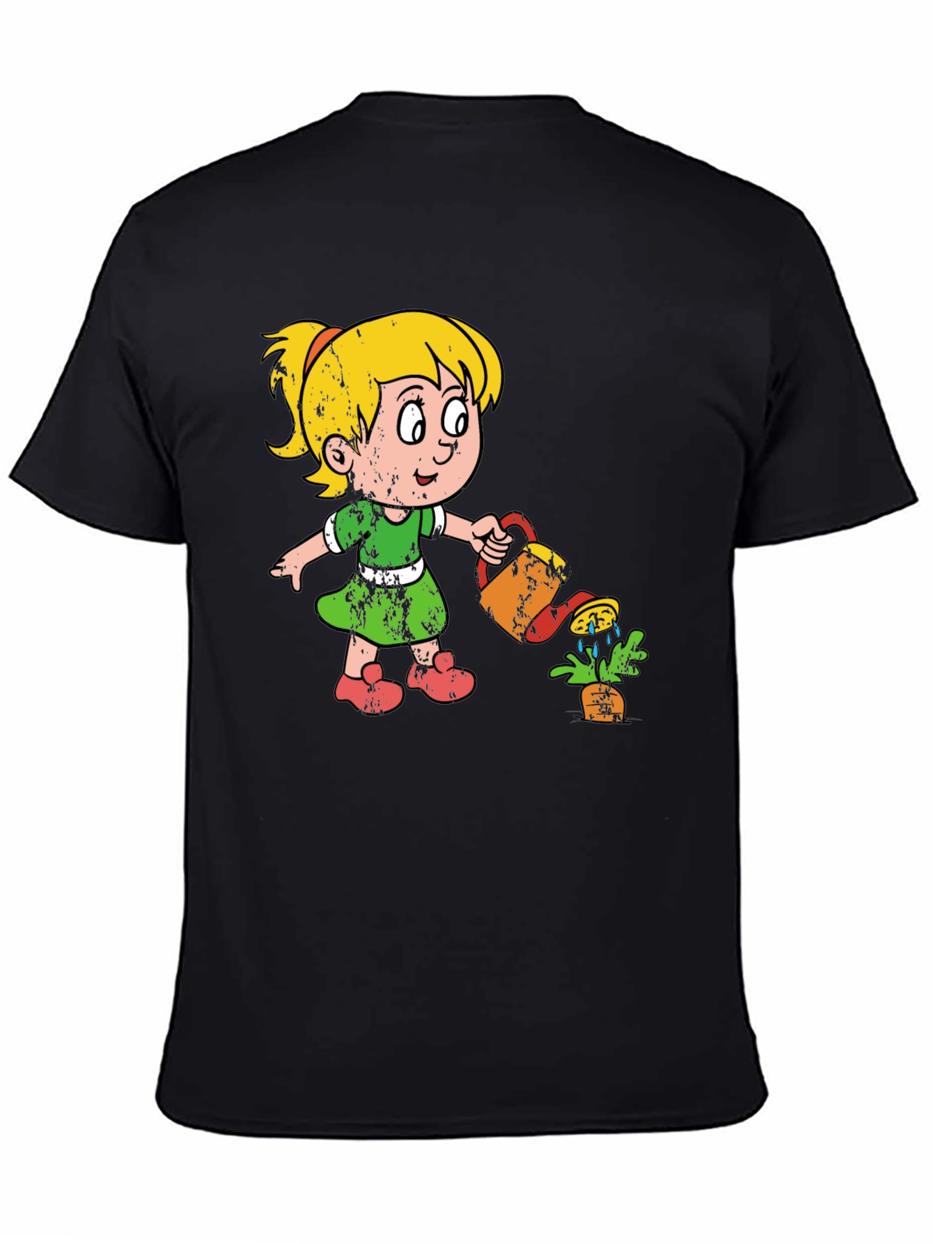 Girl Watering Plant Graphic Tee - Unisex