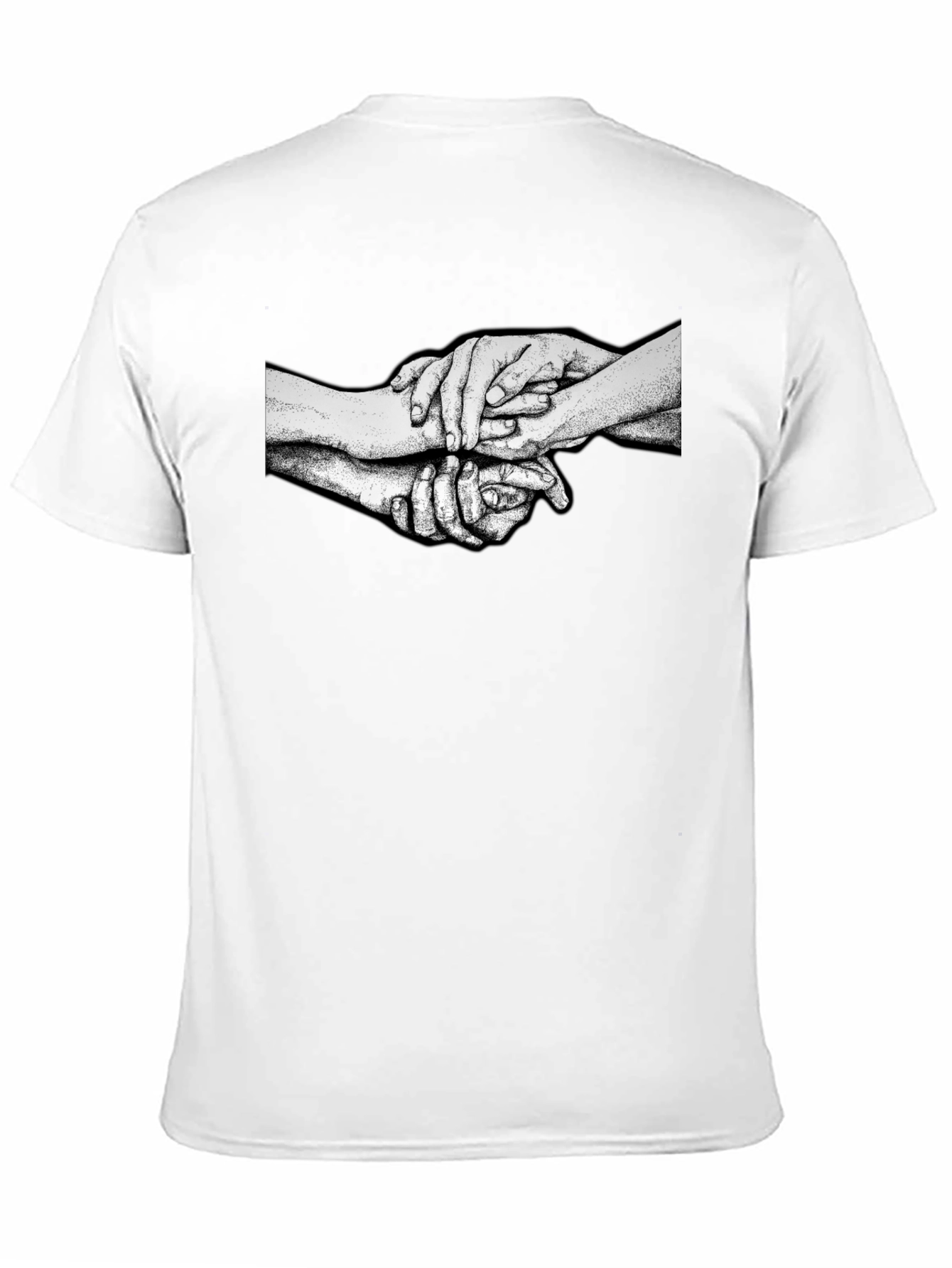 Unity Hands Graphic Print Black T-Shirt