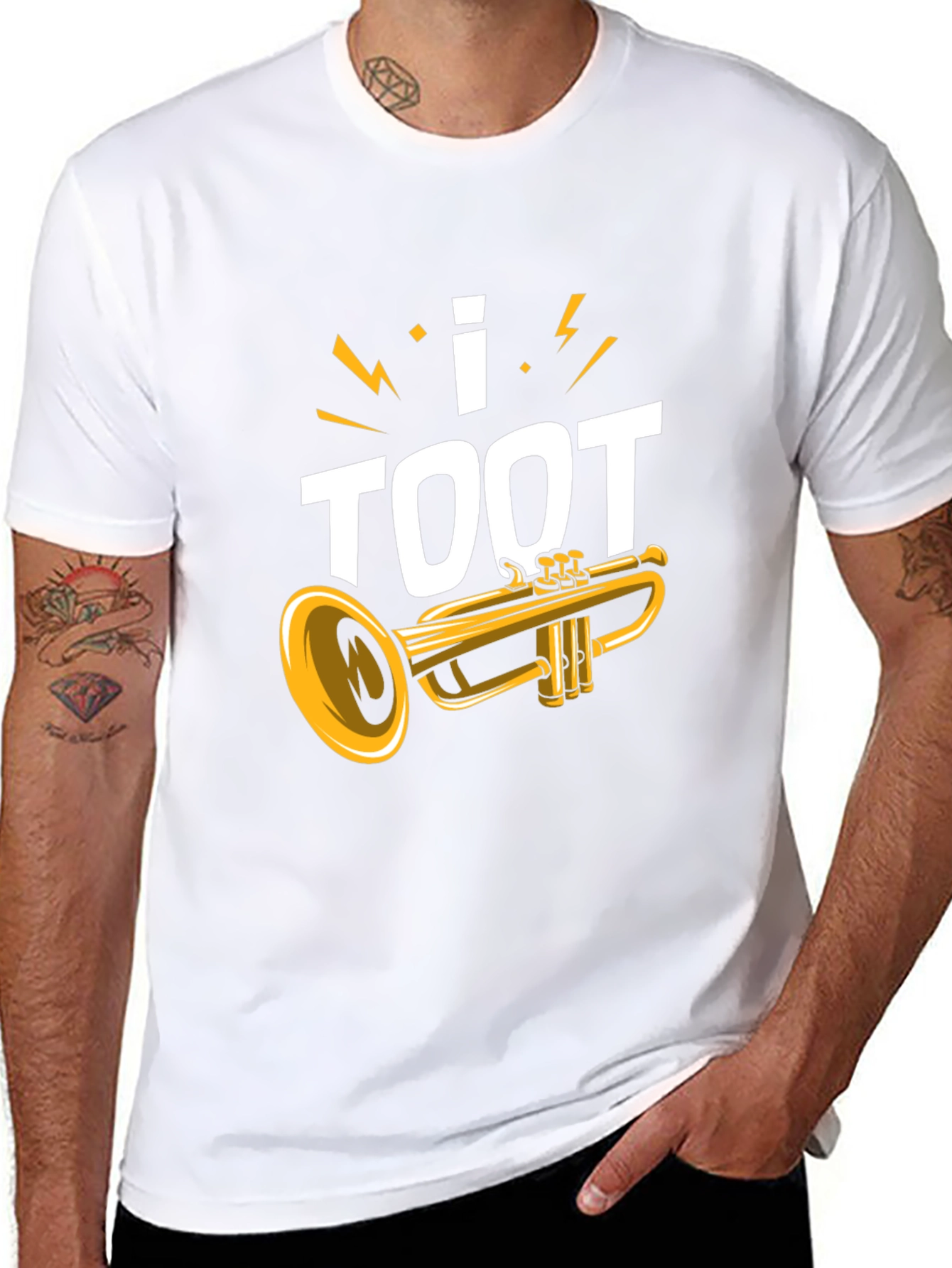 I Toot Trumpet Black T-Shirt