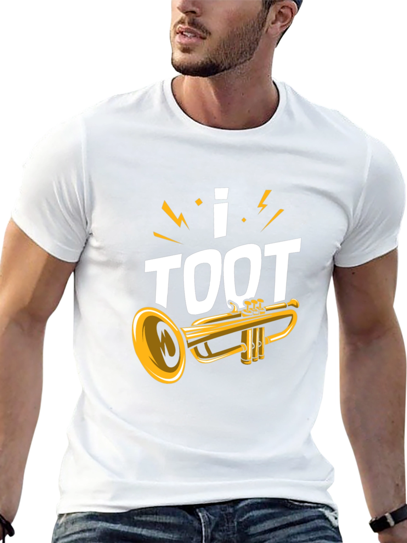 I Toot Trumpet Black T-Shirt