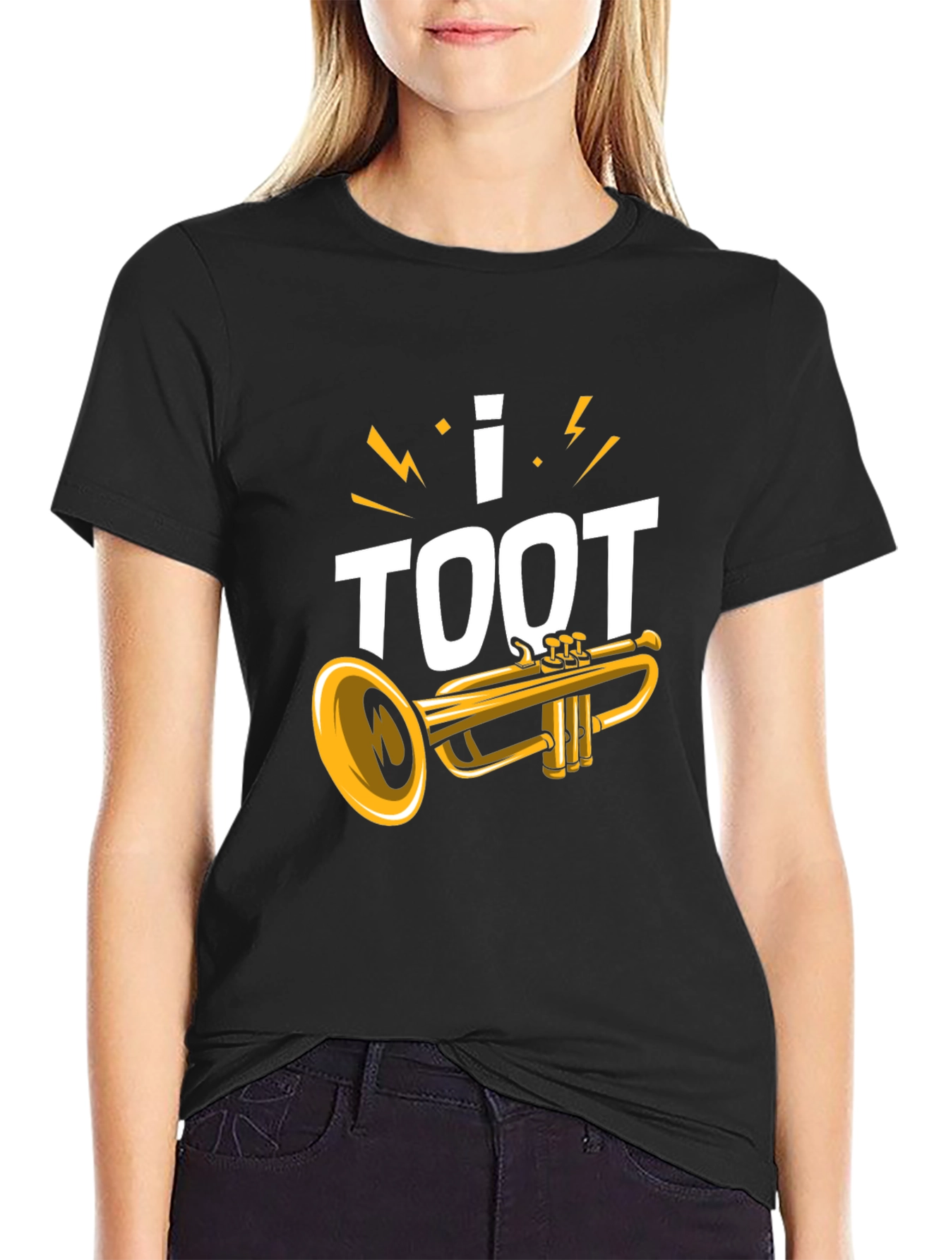 I Toot Trumpet Black T-Shirt
