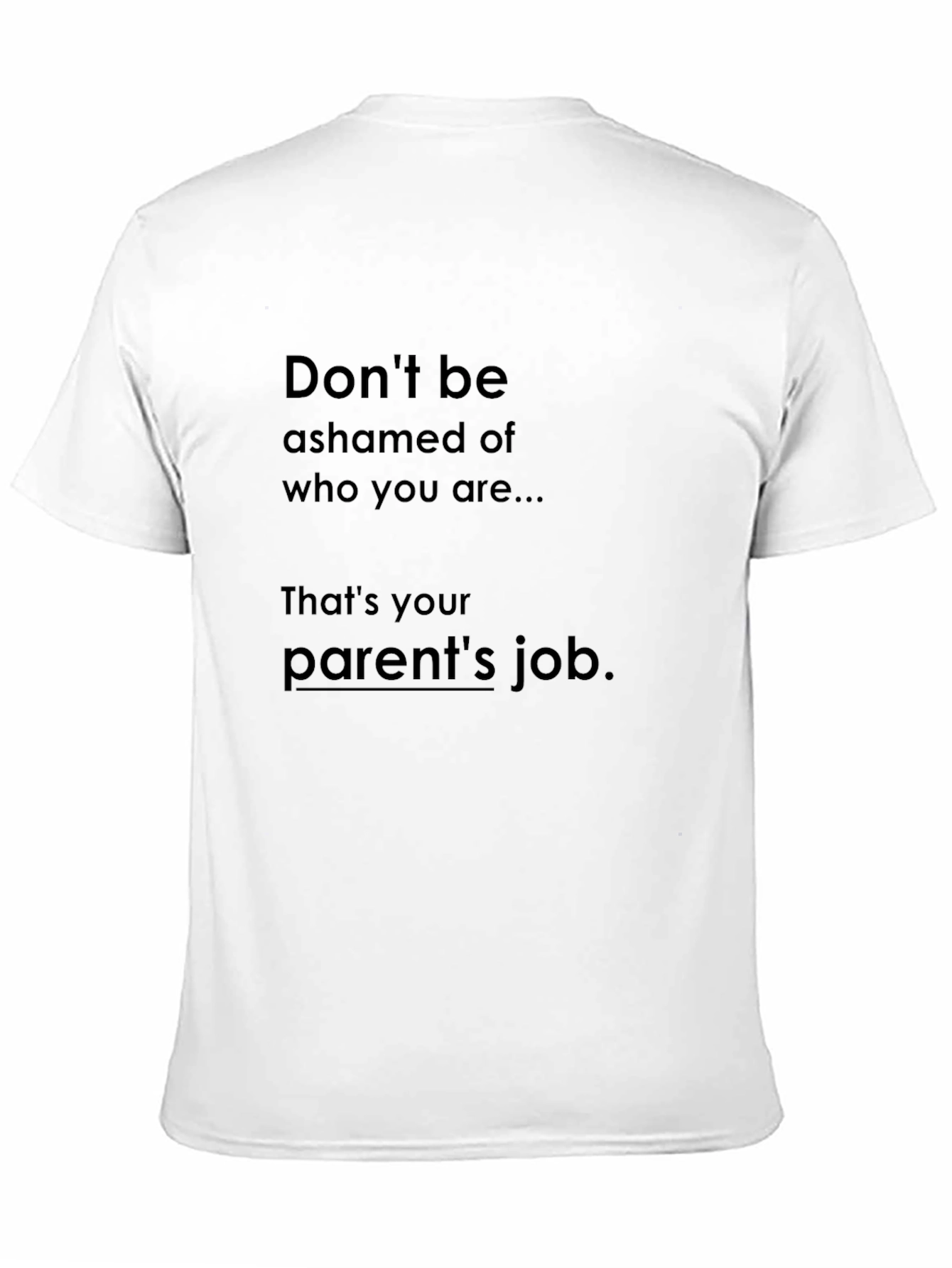 Dont Be Ashamed Funny Graphic Tee