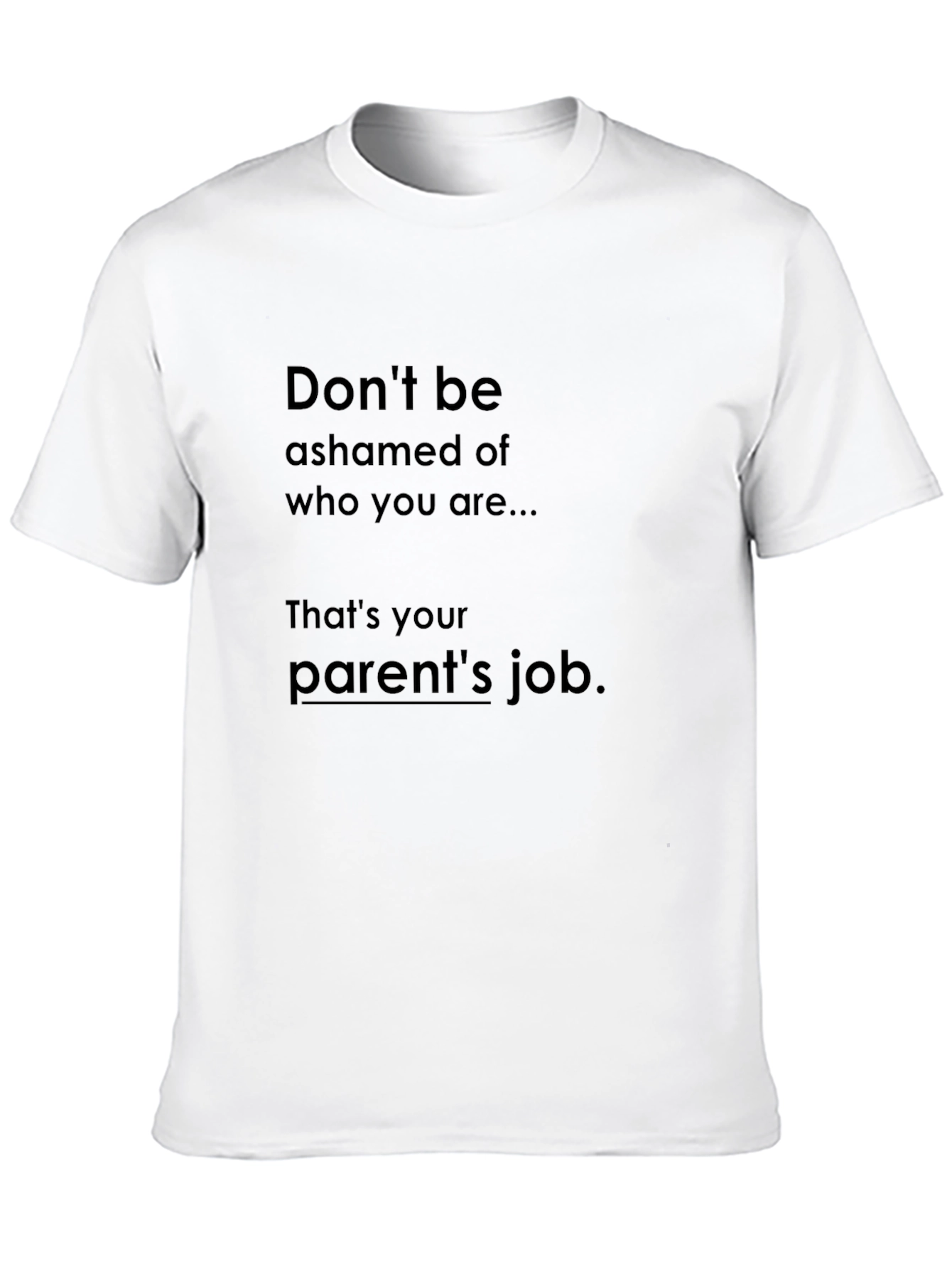 Dont Be Ashamed Funny Graphic Tee