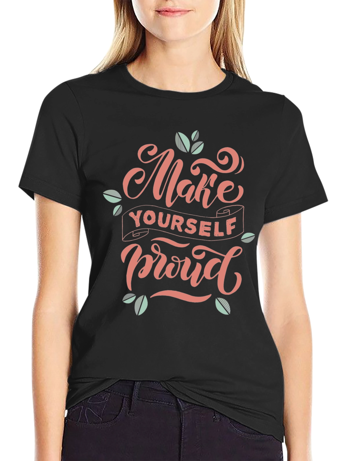 Make Yourself Proud Black Graphic Tee