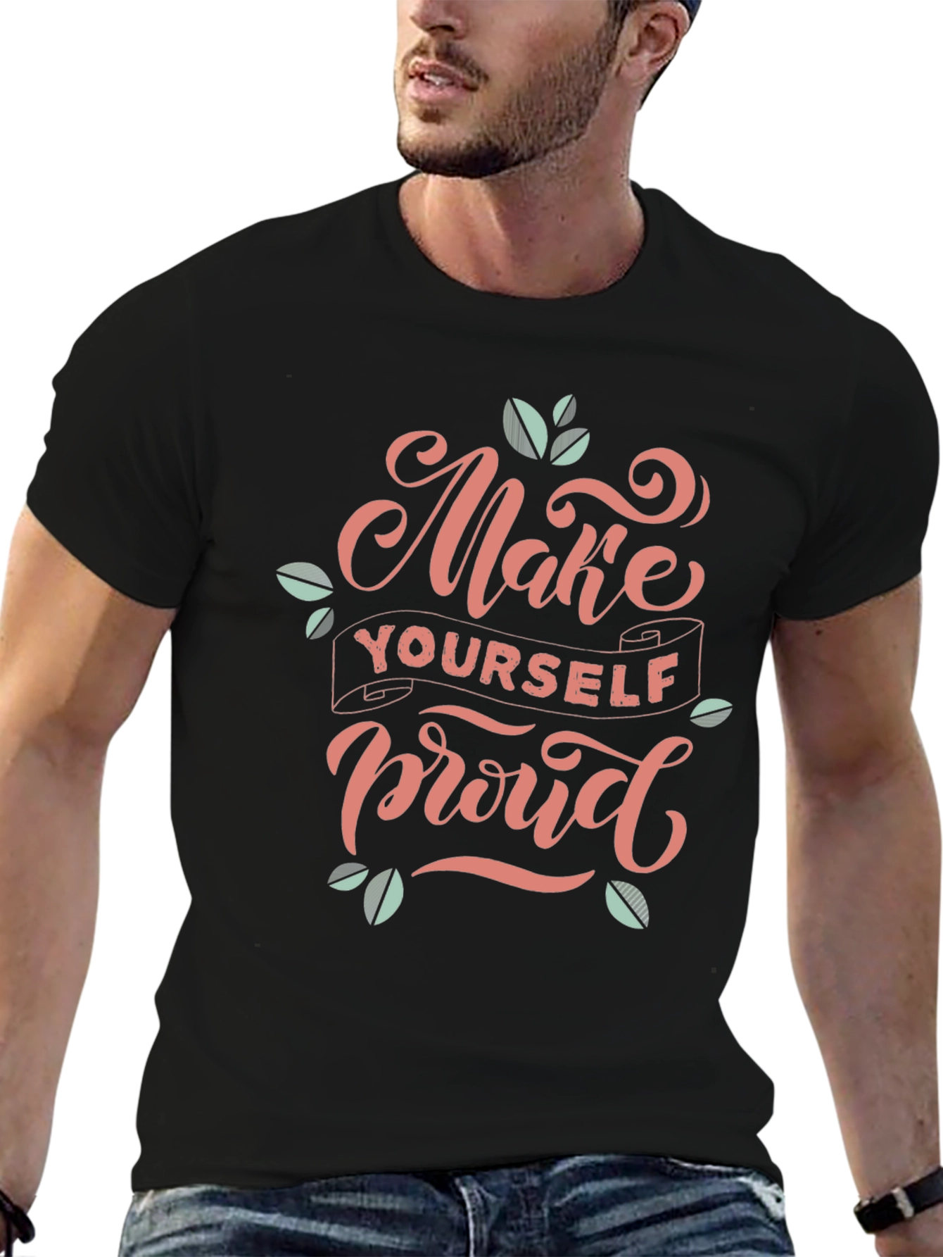 Make Yourself Proud Black Graphic Tee