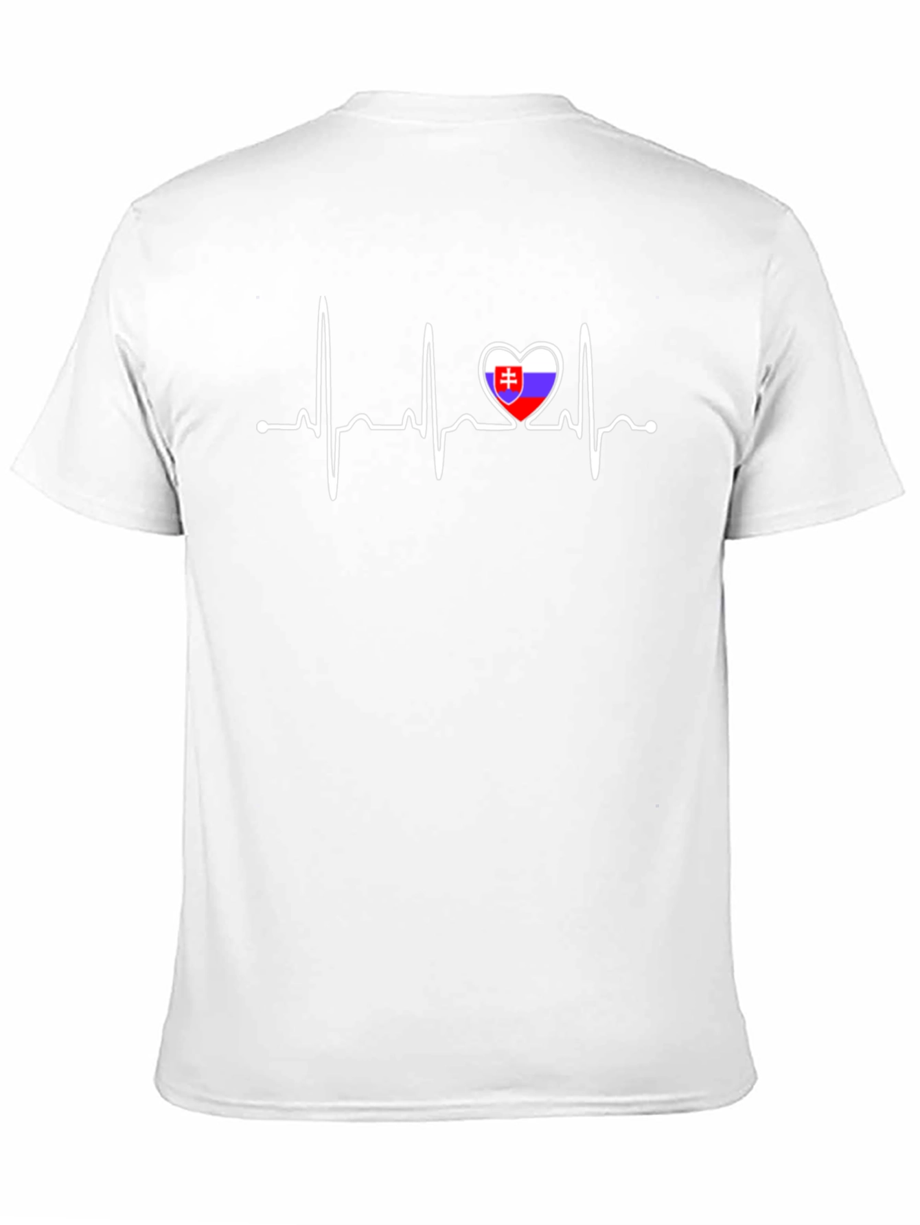 Slovakia Flag Heartbeat T-Shirt