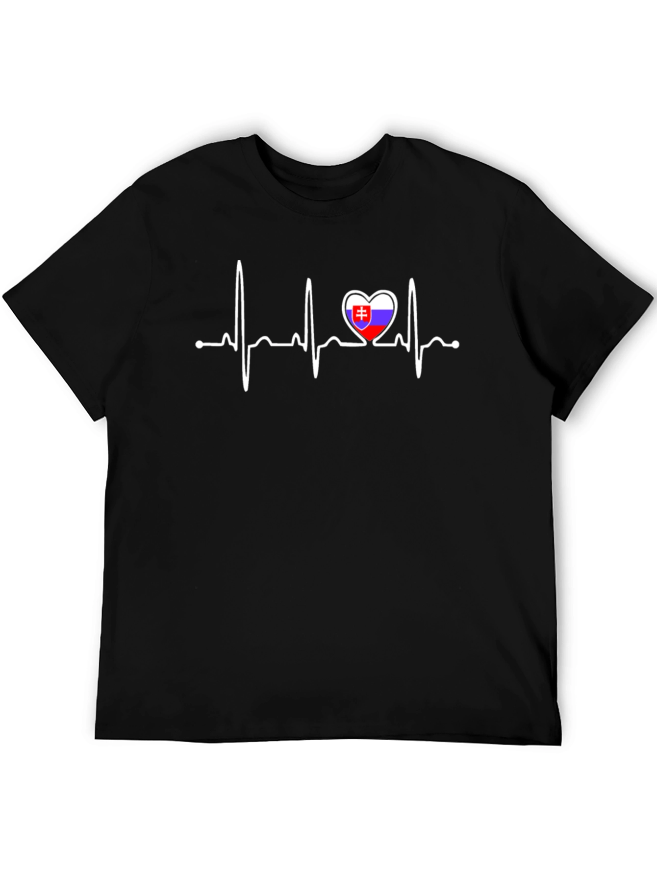 Slovakia Flag Heartbeat T-Shirt