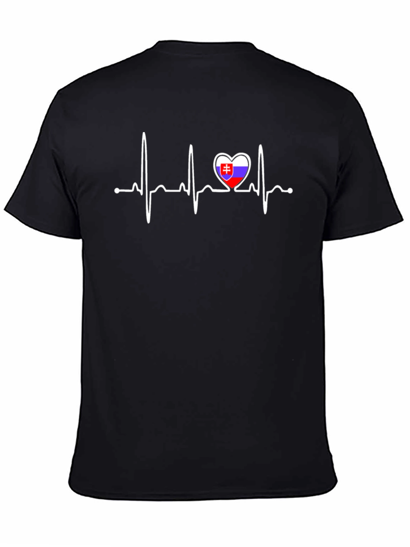 Slovakia Flag Heartbeat T-Shirt