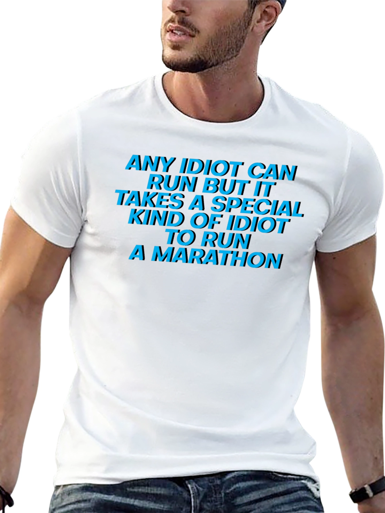 Funny Marathon Runner T-Shirt: Special Kind of Idiot