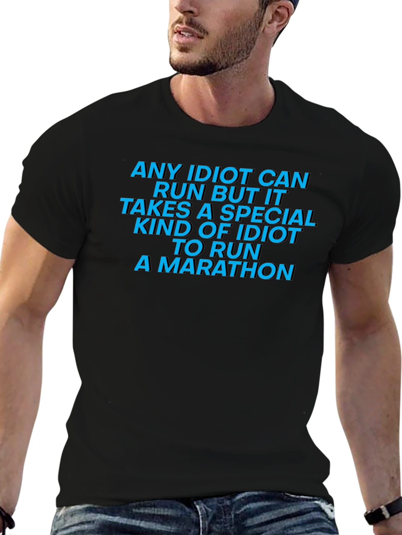 Funny Marathon Runner T-Shirt: Special Kind of Idiot